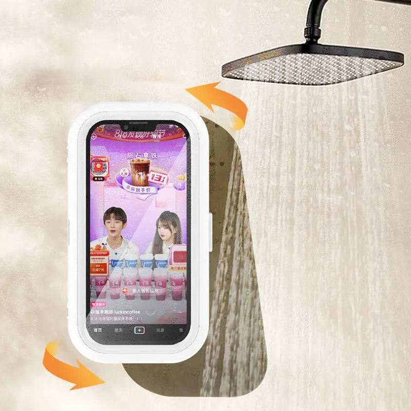 Waterproof Shower Phone Holder – 360°